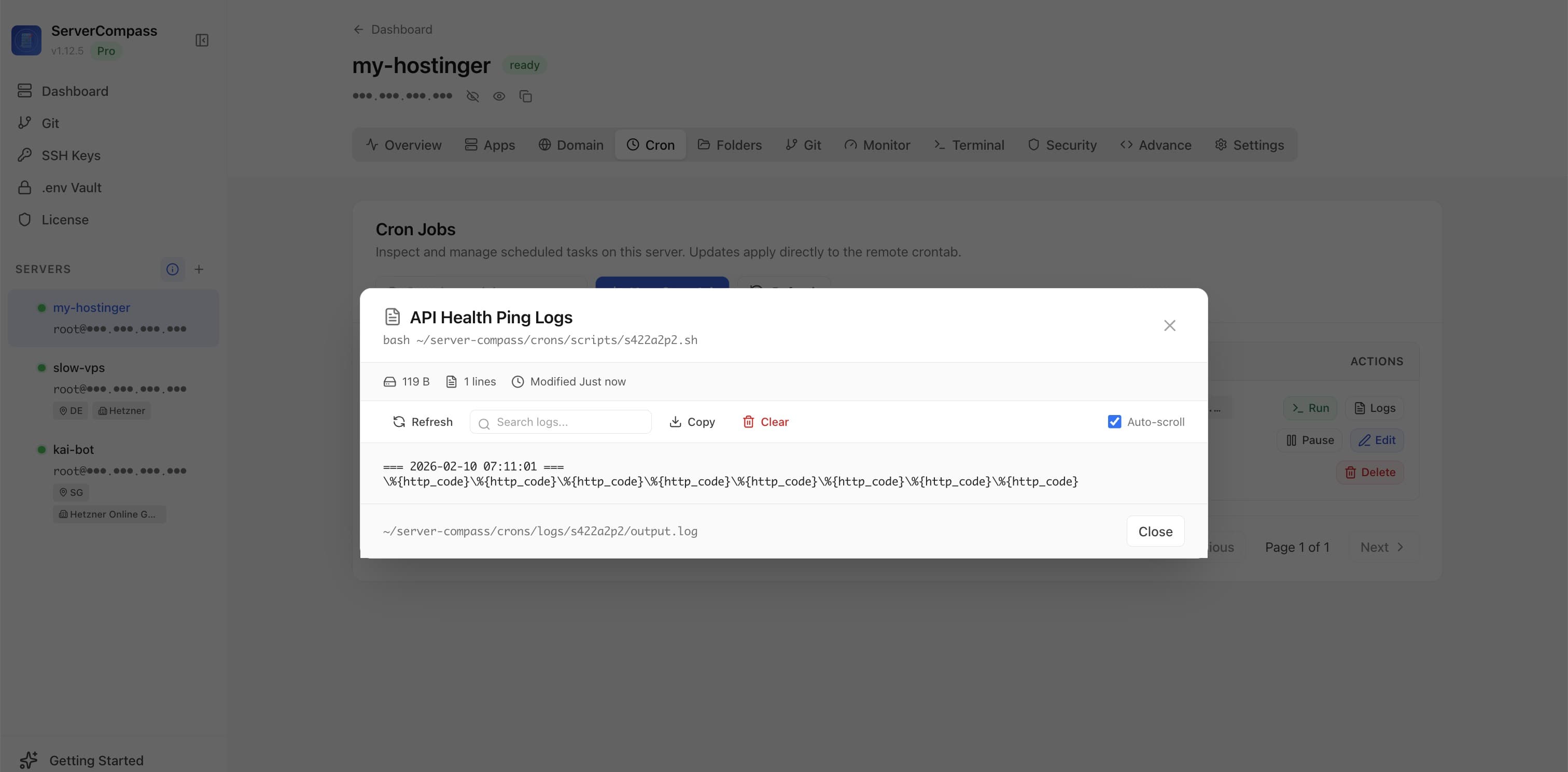 กำหนดการ Cron Jobs - Screenshot 3