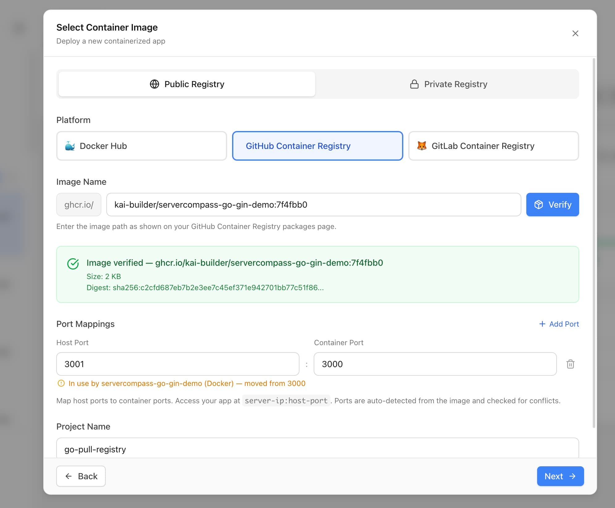 Deploy from Docker Hub, GHCR, or Any Registry — No Build Step Required