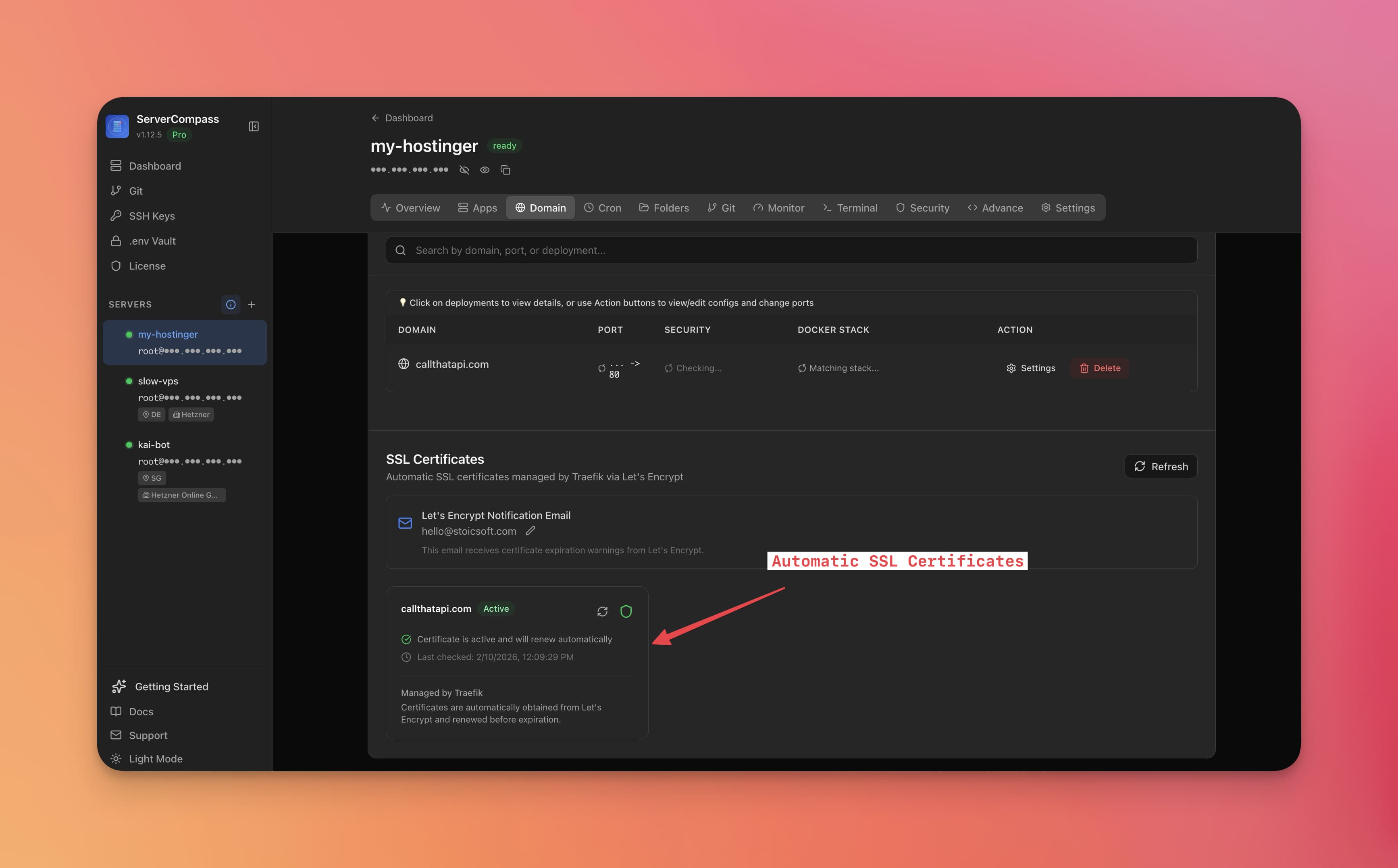 Use Your Existing Nginx or Caddy Reverse Proxy with Server Compass