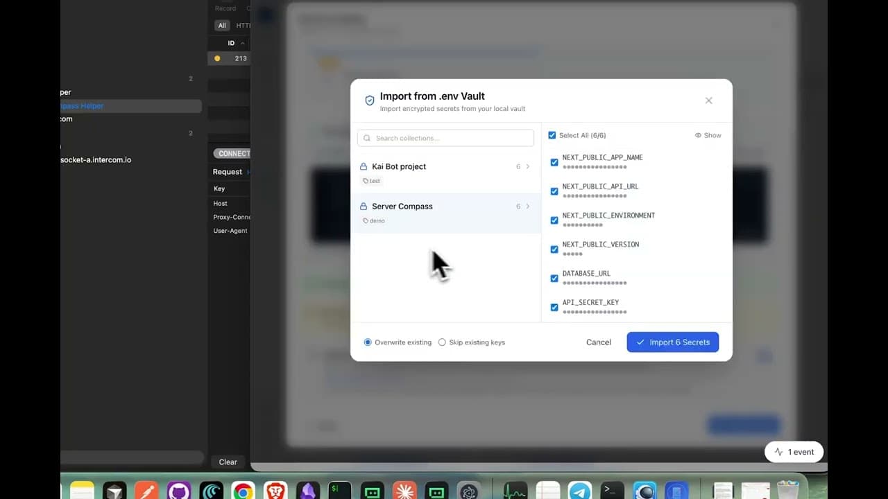 Server Compass Network Activity Proof