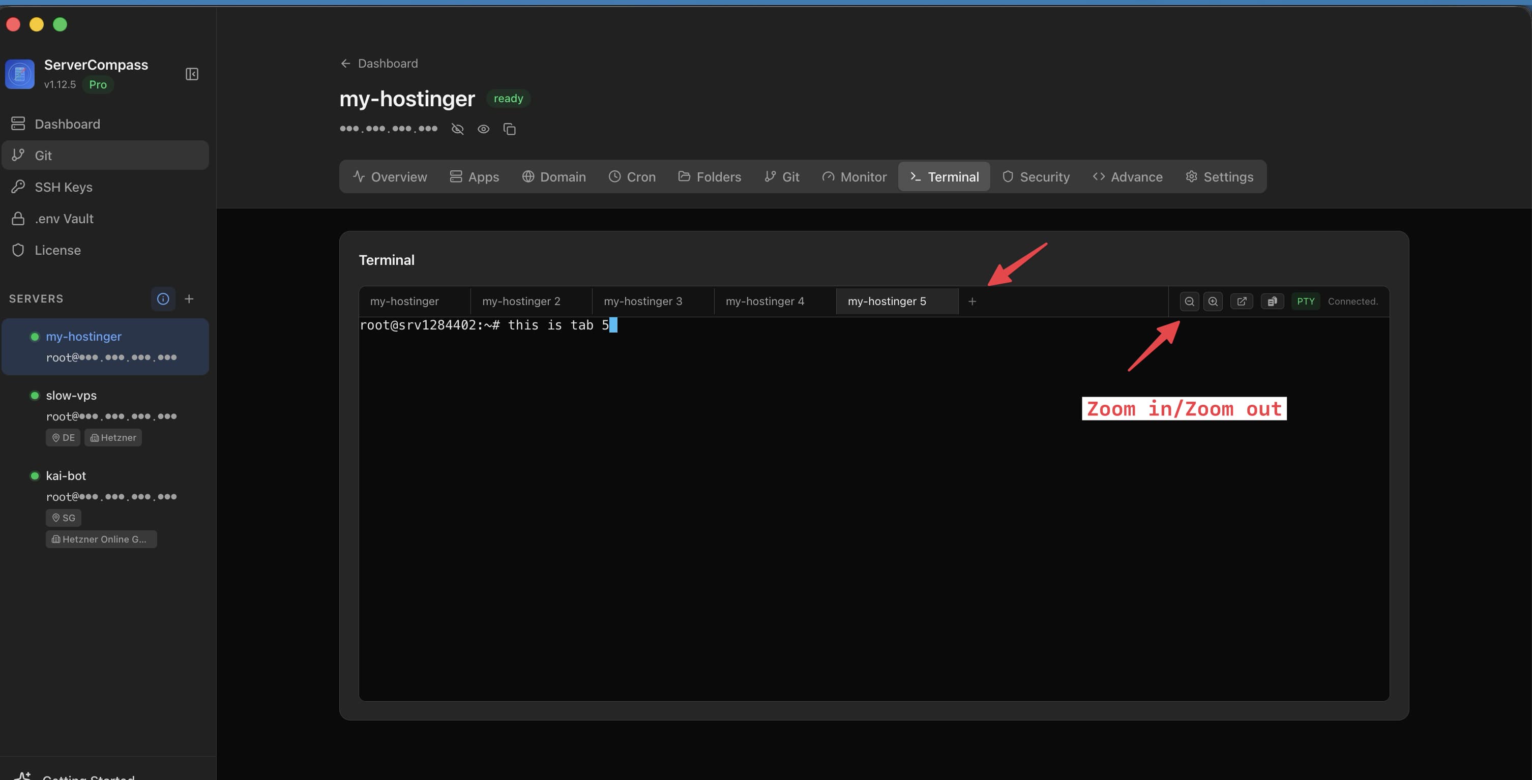 Using the SSH Terminal - Screenshot 2