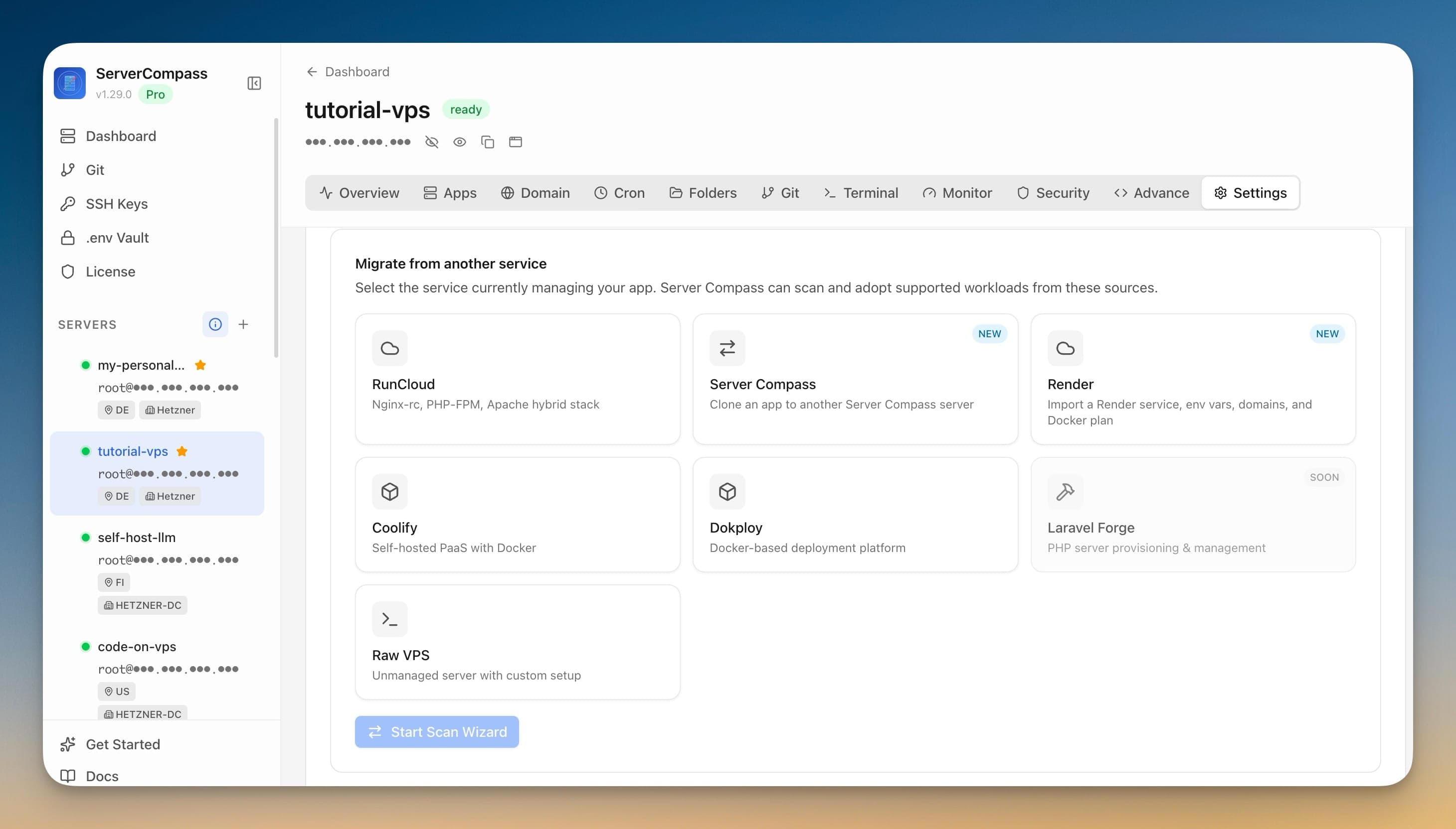 Move a running app to another server, data and all